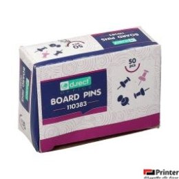 Pinezki tablicowe D.RECT 50szt. 110383