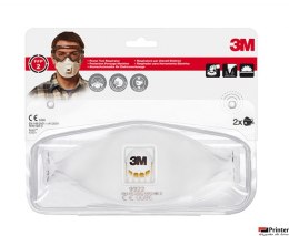 Półmaska ochronna z zaworkiem 3M Cool Flow FFP2 (9322+), przeciw pyłom i mgłom