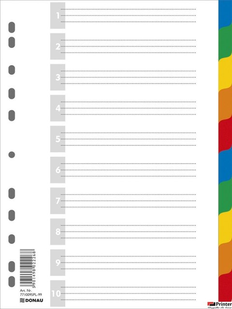 Przek.A4 10kol.PP 7710095PL-99 DONAU