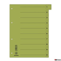 Przekładki oddzielające A4 zie lone z perforacją BIELLA