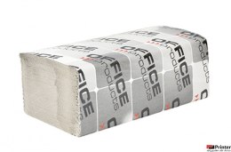 Ręczniki składane ZZ makulaturowe ekonomiczne , 1-warstwowe, 4000 listków, 20szt., szare, typu OFFICE PRODUCTS 22047241-10