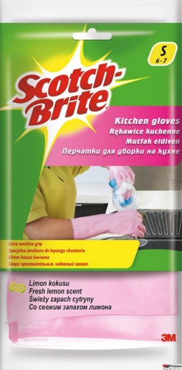 Rękawice SCOTCH BRITE_ Kuchenne, rozm. S, różowe