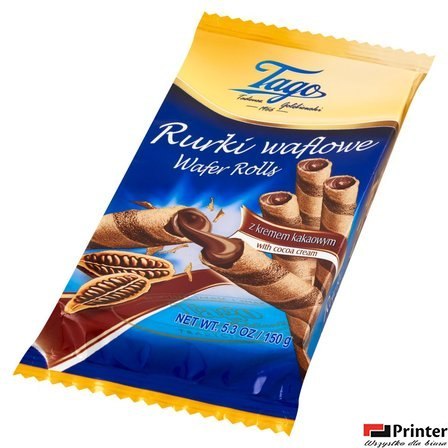 Rolki waflowe z kremem kakaowym 150g TAGO