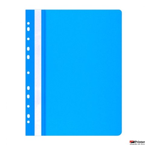 Skoroszyt , PP, A4, miękki, 100/170mikr., wpinany, niebieski, typu OFFICE PRODUCTS 21104121-01