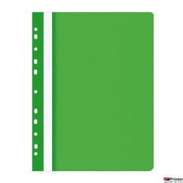 Skoroszyt , PP, A4, miękki, 100/170mikr., wpinany, zielony, typu OFFICE PRODUCTS 21104121-02