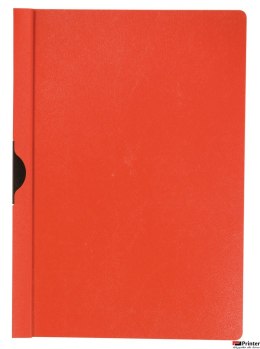 Skoroszyt Q-CONNECT z metalowym klipsem, PP, A4, 200/350mikr., czerwony
