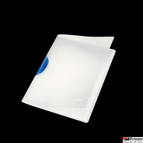 Skoroszyt z klipsem Leitz Magic (okładki przezr./klips kolor), niebieski 41740035