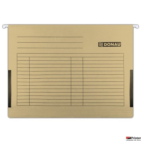 Teczak zaw.A4 brąz z boczkami płóciennymi 7420905-02 DONAU