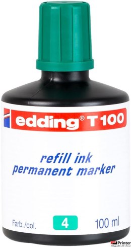 Tusz do markerów permanentnych 100 ml zielony Edding T100/004/Z