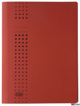 (WYCOFANE)Skoroszyt kartonowy A4 CHIC czerwony 100090788 ELBA