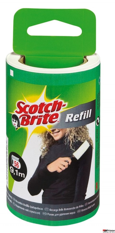 Wkład do rolki czyszczącej SCOTCH BRITE_ Silver, 56 listków