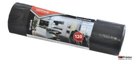 Worki na śmieci domowe z taśmą , super mocne (LDPE), 120l, 10szt., czarne, typu OFFICE PRODUCTS 22023232-05