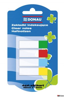 Zakładki indeksowe 7568001PL-9 9 12x45 4*20kartek DONAU