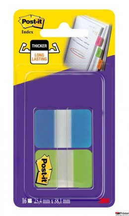 Zakładki indeksujące POST-IT_ do archiwizacji (686-AL), PP, silne, 38x25,4mm, 2x8 kart., mix kolorów, 3M-UU008030809