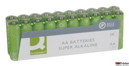 Baterie super-alkaliczne Q-CONNECT AA, LR06, 1,5V, 20szt. KF10848