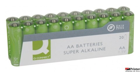Baterie super-alkaliczne Q-CONNECT AA, LR06, 1,5V, 20szt. KF10848