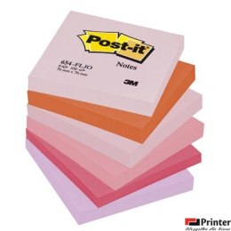 Blocz.76x76 p.RADOSNA 654FLJO 6szt.POST-IT 3M FT510283458