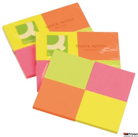 Bloczek samop.Q-CONNECT Brilliant 38x51mm 4x50k NEON