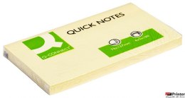 Bloczek samoprzylepny Q-CONNECT, 127x76mm, 1x100 kart., jasnożółty KF10503