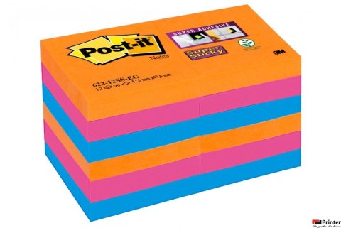 Bloczki 3M POST-IT 51x51mm BANGKOK 12x90k Super Sticky 70005252104