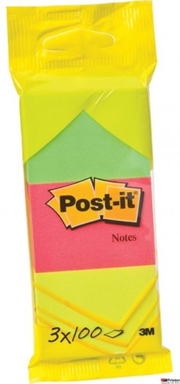 Bloczki samoprzylepne POST-IT_ (6812) zawieszka, 38x51mm, 3x100 kart., mix kolorów