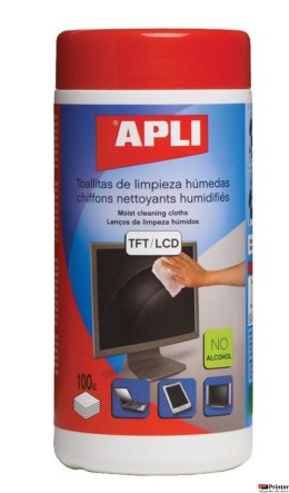 Chusteczki do czyszczenia ekranów APLI (11823) 100szt