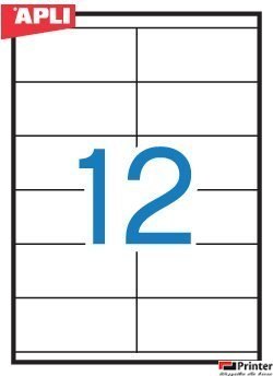 Etykiety 03139 105*48 (100) permanentne APLI