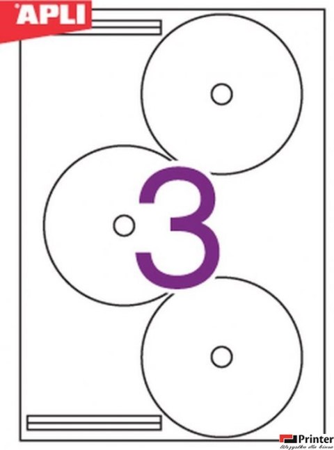 Etykiety 10294 Q114 CD perman entna (100ark-300szt) APLI