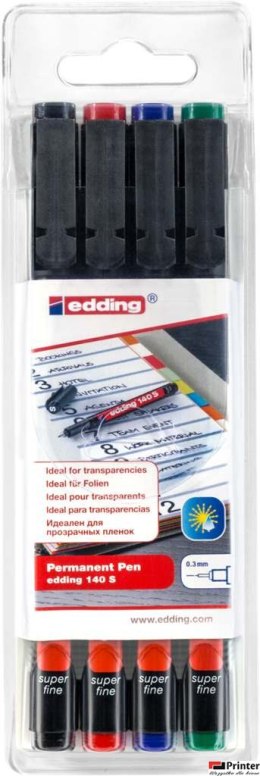 Foliopis 0.3 140S 4szt.EDDING końcówka okrągla