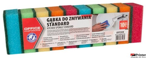 Gąbka do zmywania Standard, 10szt., mix kolorów, typu OFFICE PRODUCTS 22035612-99