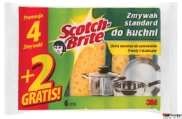 Gąbka _ zmywania SCOTCH BRITE, uniwersalna, do trudnych zabrudzeń, 4+2sz