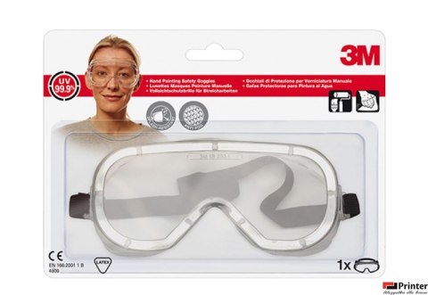 Gogle ochronne 3M (4800), do malowania, transparentne