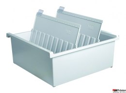 Kartoteka otwarta polistyren A4 szara HAN Kartei HN954011-13