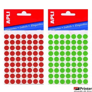 Kółeczka 02868 Q60mm czerwon e fluo APLI (X)