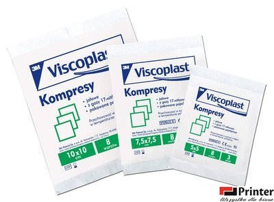 Kompresy jałowe bawełniane 10x10cm YP209000154 VISCOPLAST
