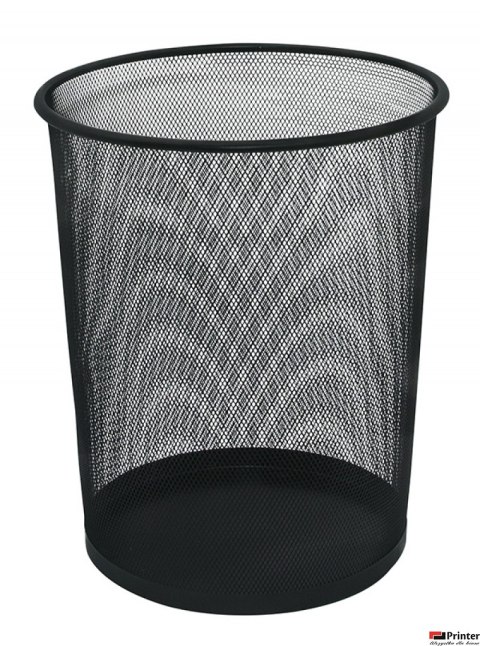 Kosz na pap.met.czarny Q-CONNECT KF00871 19L