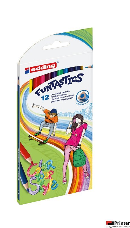 Kredki EDDING 12kol. COLOUR YOUR STYLE 5/12/C AX AMEX (X)