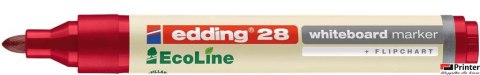 Marker EDDING do tablic ekologiczny okrągła końcówka czerwony 28/002/cz ed (X)