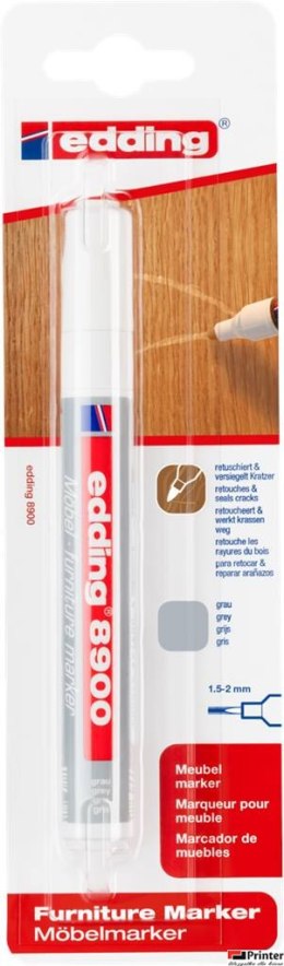 Marker do mebli szary blister Edding 8900/1/012/SZ