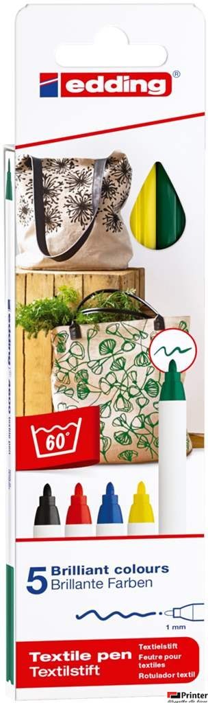 Marker do tkanin 5kol. 4600/5S EDDING