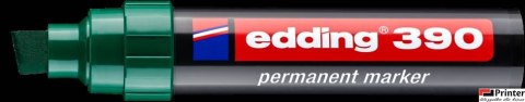 Marker permanentny ścięta końcówka 4-12 mm zielony Edding 390/004/ZI