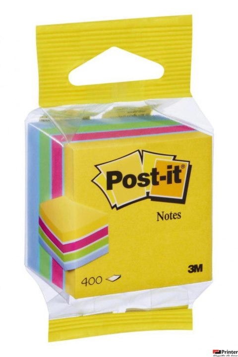 Mini Kostka samoprzylepna POST-IT_ (2012-MUC), 51x51mm, 1x400 kart., mix kolorów, 3M-UU009543172