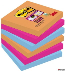 Nowy indeks blk2680 Bloczek samoprzylepny POST-IT_ Super Sticky (654-6SS-EG), 76x76mm, 6x90 kart., bangkok, 3M-70007011870
