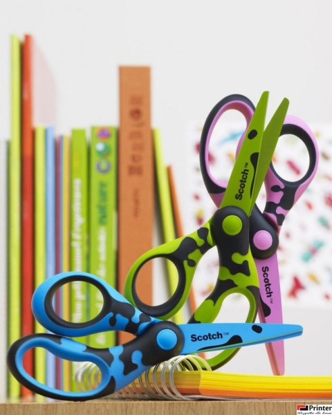 Nożyczki dla dzieci Scotch_ (DECO), 13cm, ergonomiczne, blister, mix kolorów