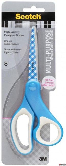 Nożyczki uniwersalne SCOTCH_ (1428-PG MIX), ostrze Kratka, 20,5 cm, mix kolorów