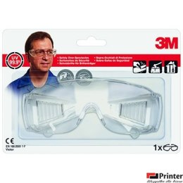 Okulary ochronne 3M Visitor, transparentne