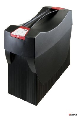 Pojemnik A4 z wiekiem na teczki zawieszkowe PS SWING czarny HN190113-01