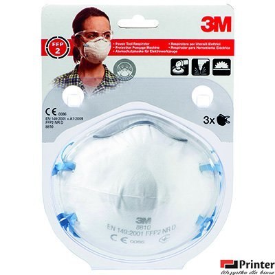 Półmaska filtrująca (3) 8810 3M bez zaworu FFP2 XA004838844