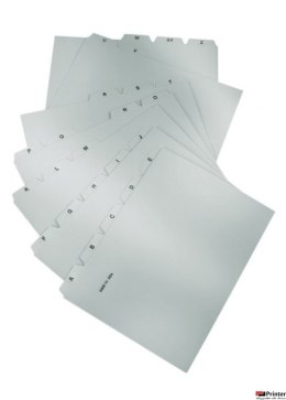 Przekładki HAN Kartei, PP, A4, do kartoteki, A-Z, 25 kart, szare HN984-13