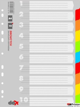 Przekładki kart.DOX A4 kolor 7710095-99X DONAU